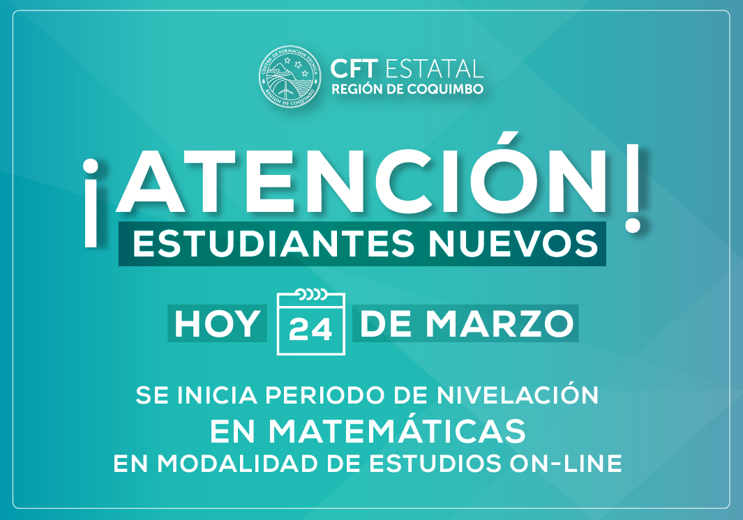 CFT Región de Coquimbo inicia Clases On-Line este Martes 24 de Marzo